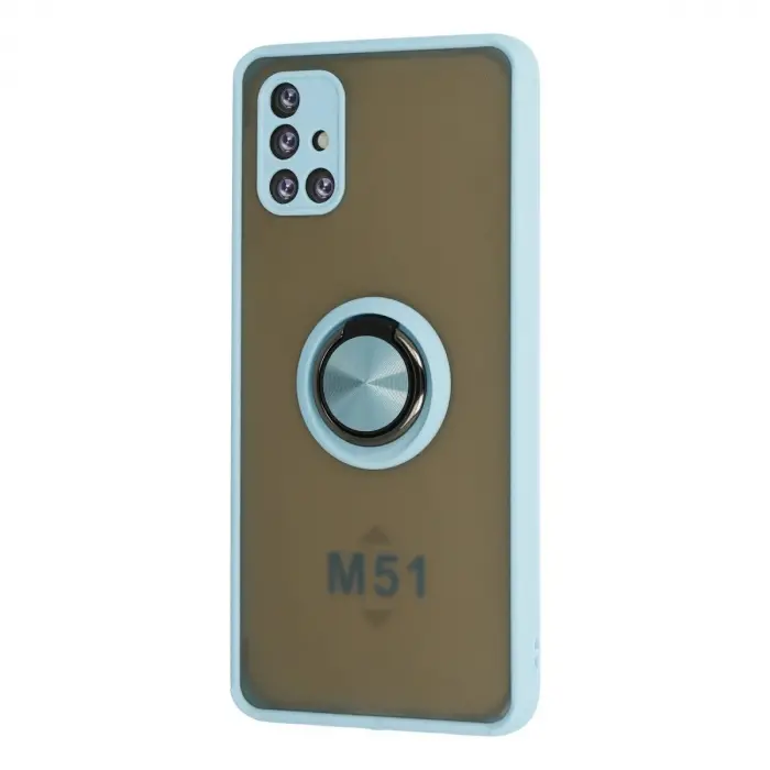 Galaxy M51 Kılıf Montreal Yüzüklü  Kapak - Buz Mi