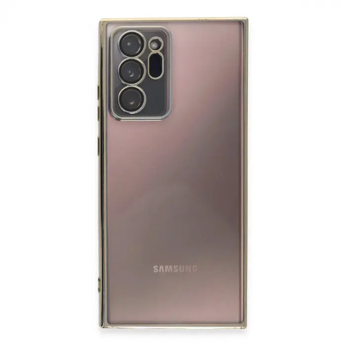 Galaxy Note 20 Ultra Kılıf  Lensli  - Gold