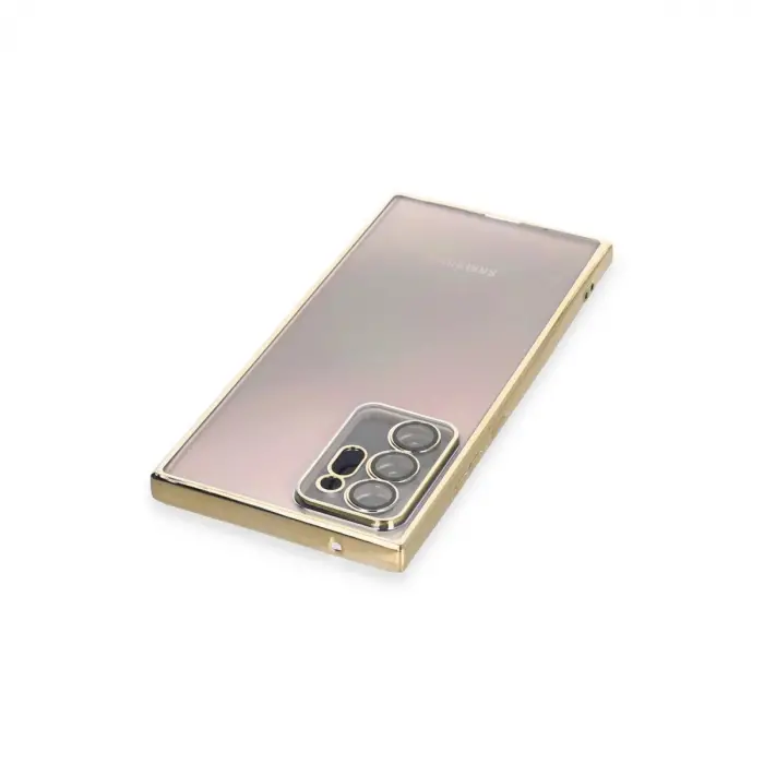 Galaxy Note 20 Ultra Kılıf  Lensli  - Gold