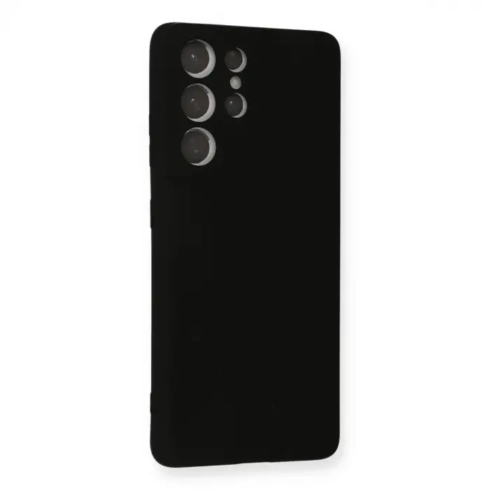 Galaxy S21 Ultra Kılıf Nano İçi Kadife  - Siyah