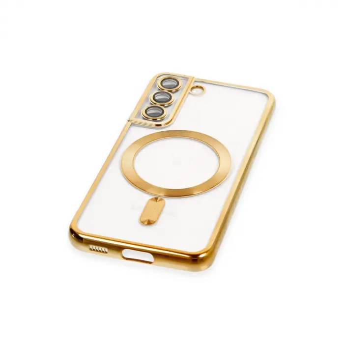 Galaxy S22 Kılıf Kross Magneticsafe Kapak - Gold