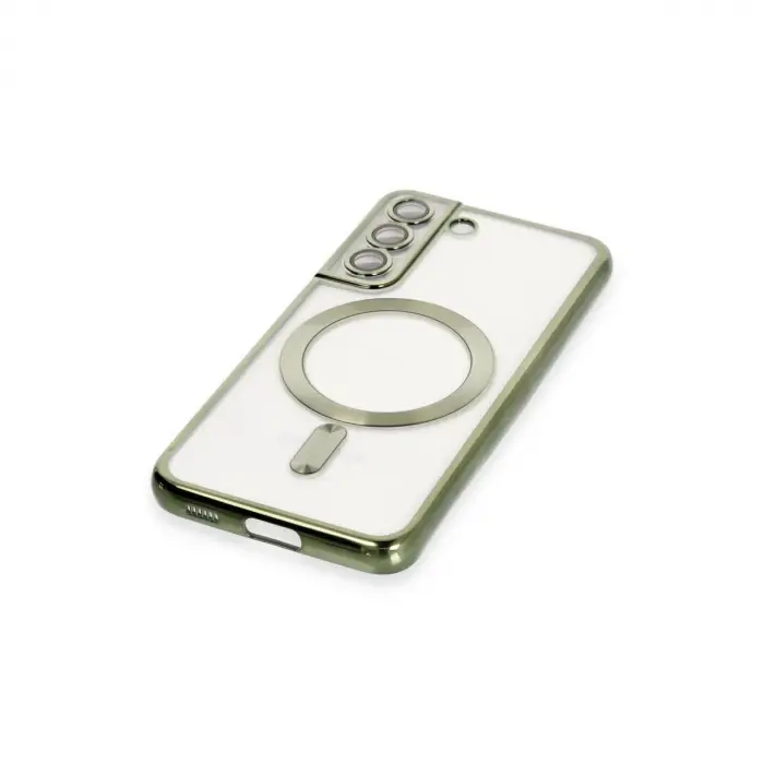 Galaxy S22 Kılıf Kross Magneticsafe Kapak - Koyu Yeşil