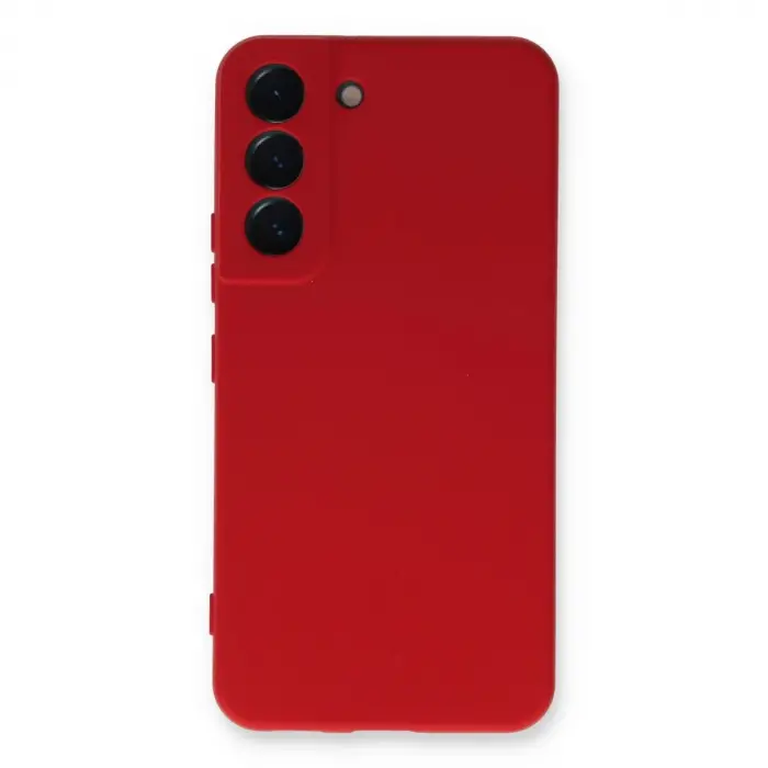 Galaxy S22 Plus Kılıf Nano İçi Kadife  - Kırmızı