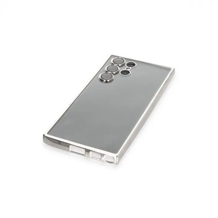 Galaxy S22 Ultra Kılıf  Lensli  - Gümüş