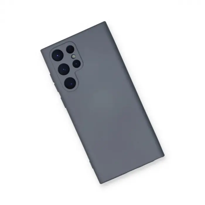 Galaxy S22 Ultra Kılıf Nano İçi Kadife  - Gri