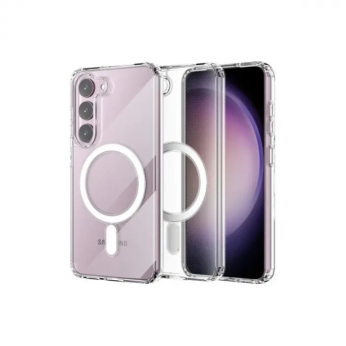 Galaxy S23 Kılıf Magneticsafe Şeffaf  - Şeffaf