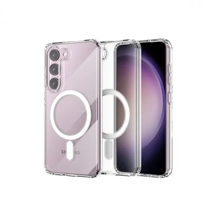 Galaxy S23 Plus Kılıf Magneticsafe Şeffaf  - Şeffaf