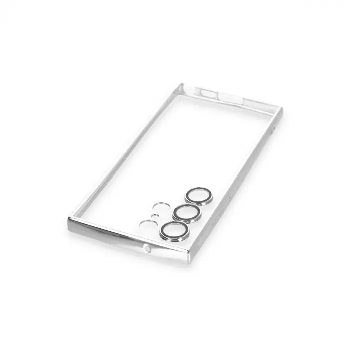 Galaxy S23 Ultra Kılıf  Lensli  - Gümüş