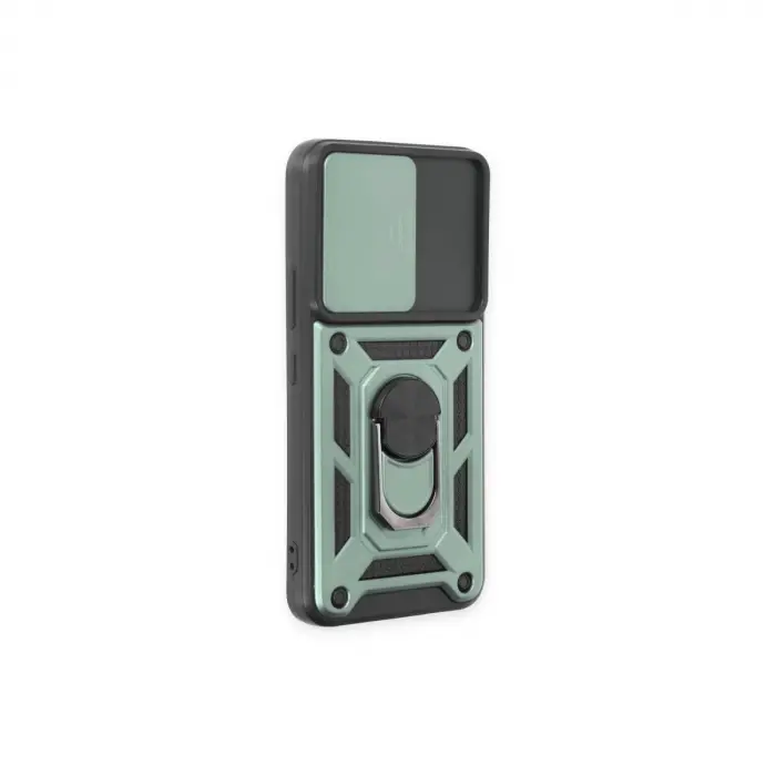Galaxy S24 Kılıf Pars Lens Yüzüklü  - Yeşil