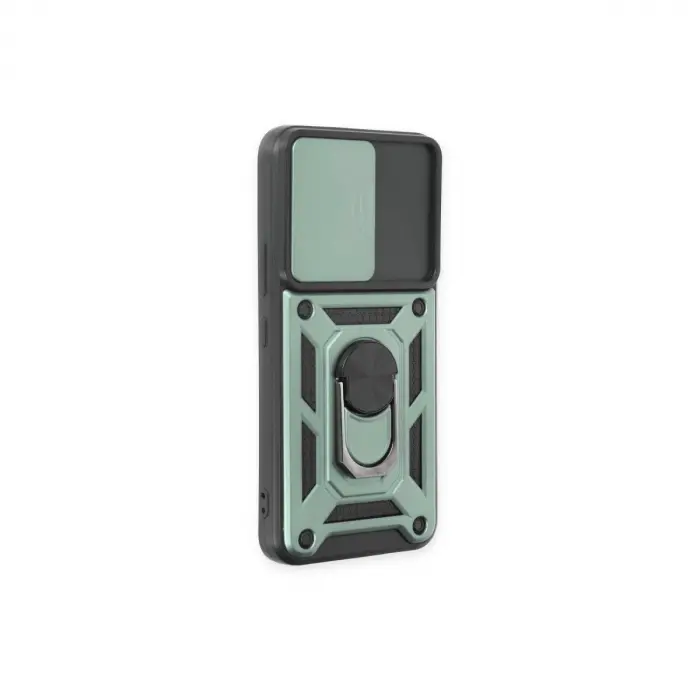 Galaxy S24 Kılıf Pars Lens Yüzüklü  - Yeşil