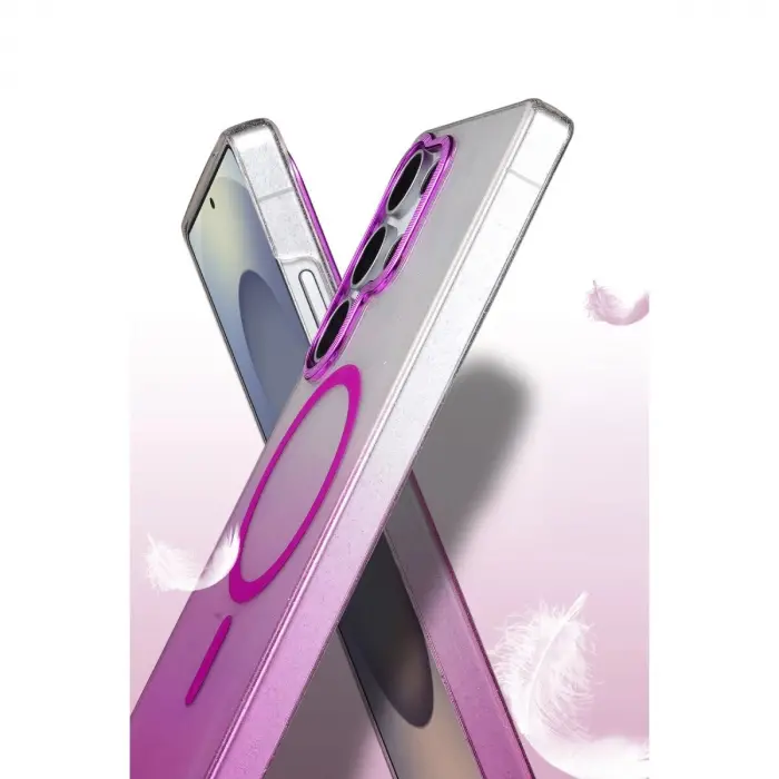 Galaxy S24 Ultra Glossy Magsafe Kapak - Mor