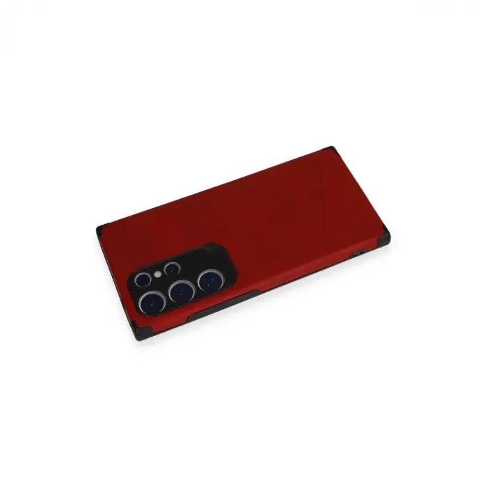 Galaxy S24 Ultra Kılıf Loop Deri  - Kırmızı