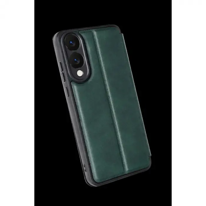 Galaxy S25 Edge Flip Cover - Koyu Yeşil