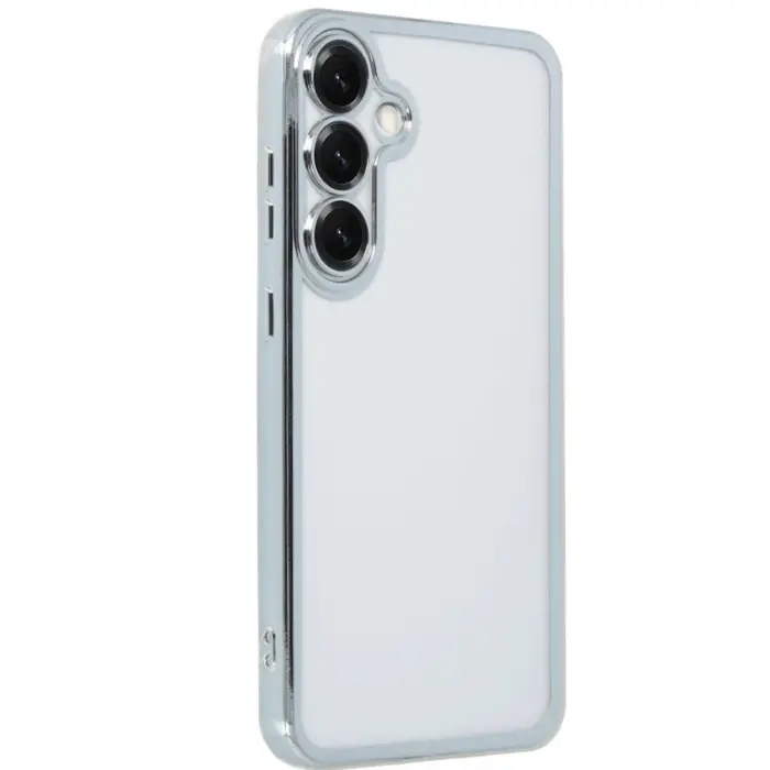 Galaxy S25 Plus Kılıf  Lensli  - Gümüş