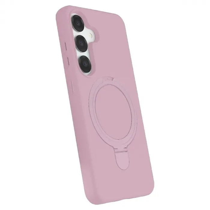 Galaxy S25 Regal Magsafe Standlı Kapak - Açık Pembe