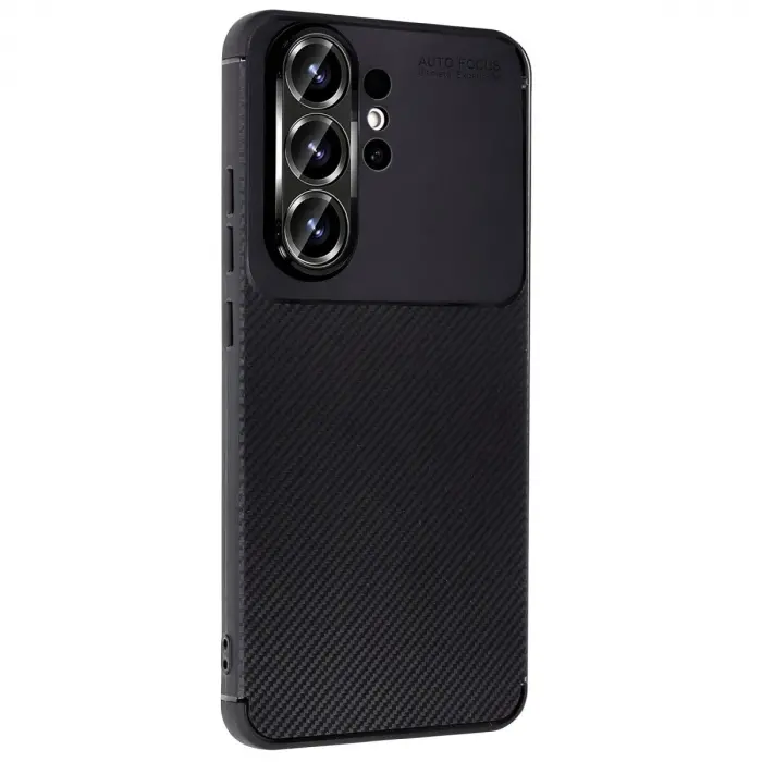 Galaxy S26 Ultra Auto Fus Karbon Kapak - Siyah