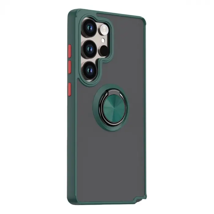 Galaxy S26 Ultra Montreal Yüzüklü  Kapak - Yeşil