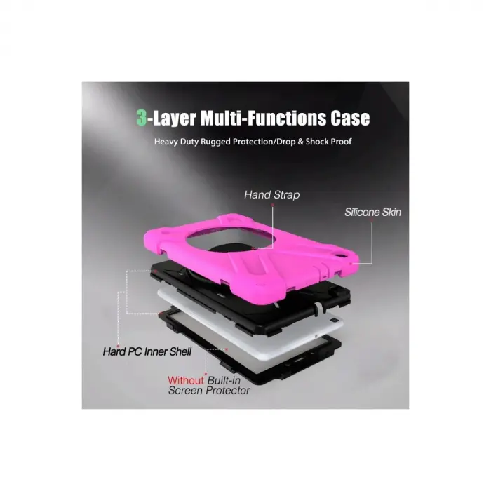 Galaxy T290 Tab A 8 Kılıf Amazing Tablet Kapak - Pembe