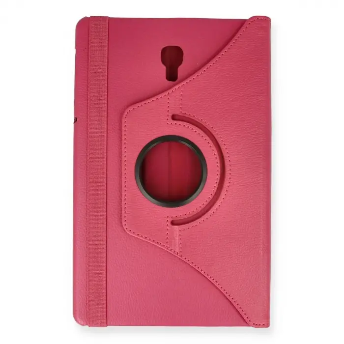 Galaxy T590 Tab A 10.5 Kılıf 360 Tablet Deri Kılıf - Pembe