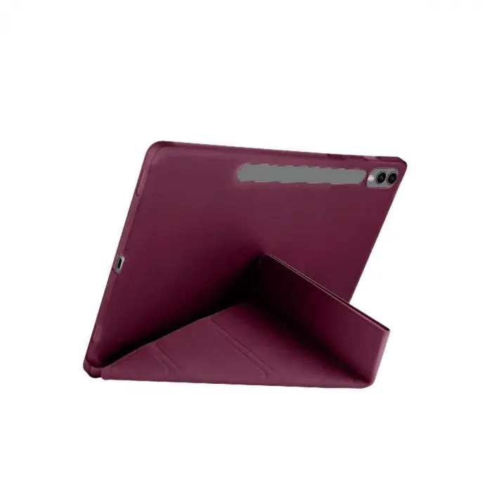 Galaxy X610 Tab S9 Fe Plus 12.4 Kılıf Kalemlikli Mars Tablet Kılıfı - Mürdüm