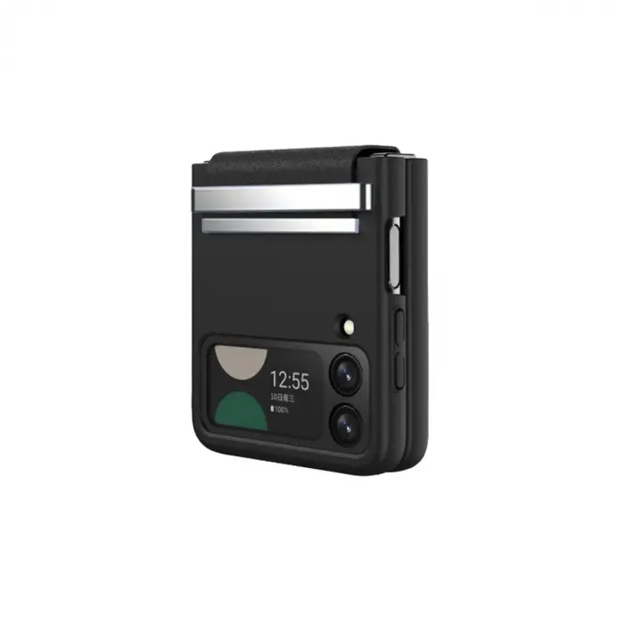 Galaxy Z Flip 3 Kılıf Belt Flip Kapak - Siyah