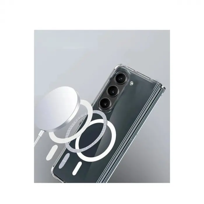Galaxy Z Fold 6 Kılıf Magneticsafe Şeffaf  - Şeffaf