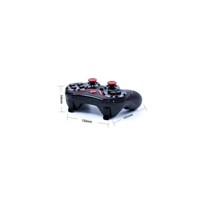 Gamepad Bluetooth bağlantılı siyah kablosuz joystick PC uyumlu telefon tutuculu - Elektronik