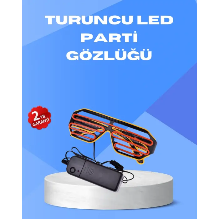 Gece Eğlencelerine Özel Renkli LED Işıklı Gözlük