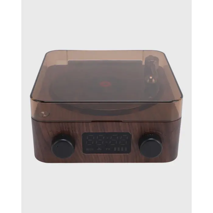 Gece Lambası Bluetooth Hoparlör Dijital Saat Çok Fonksiyonlu Su Dalgası Işıklı