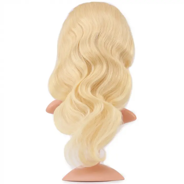 Gerçek Front Lace Daalı Platin Tül Peruk / 60/65cm