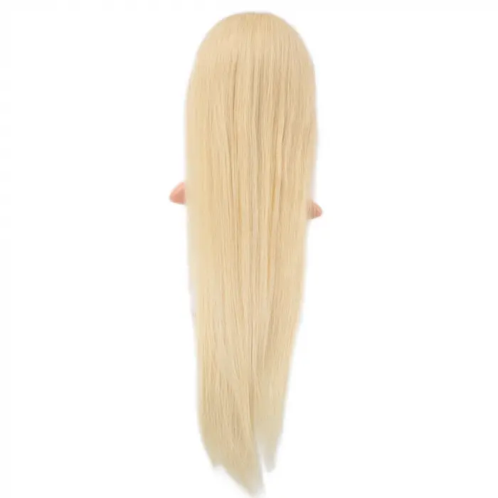 Gerçek Front Lace Düz Platin Tül Peruk / 80/85cm