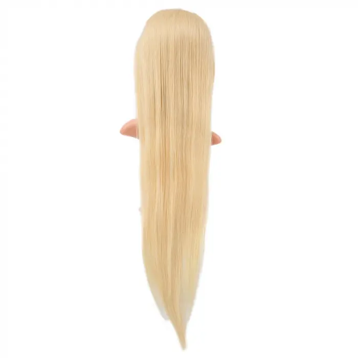 Gerçek Front Lace Düz Platin Tül Peruk / 85/90cm
