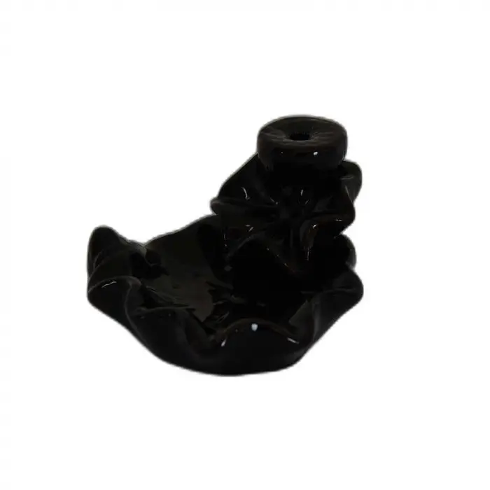 Geri Akış Buhurdanlık Tütsülük Seramik Şe Siyah Backflow C0919