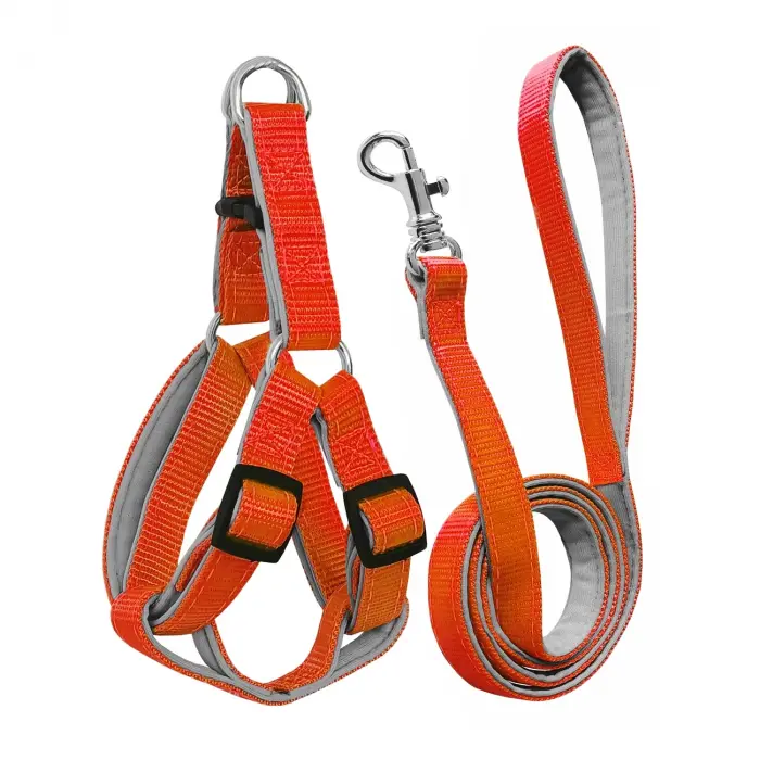 Gezdirme Kayışlı Dokuma Köpek Göğüs Tasma Seti 40*60-110 cm Tcu