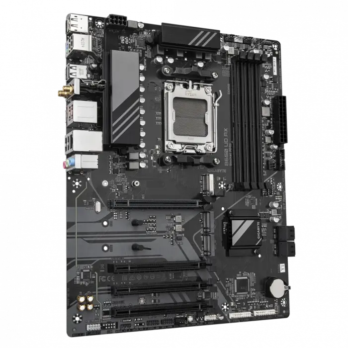 GIGABYTE B650 UD AX, 4xDDR5, 3xM.2, DP, HDMI, Type-C, Wi-Fi 6E, Bluetooth v5.3, AM5 Soket GAMING Anakart