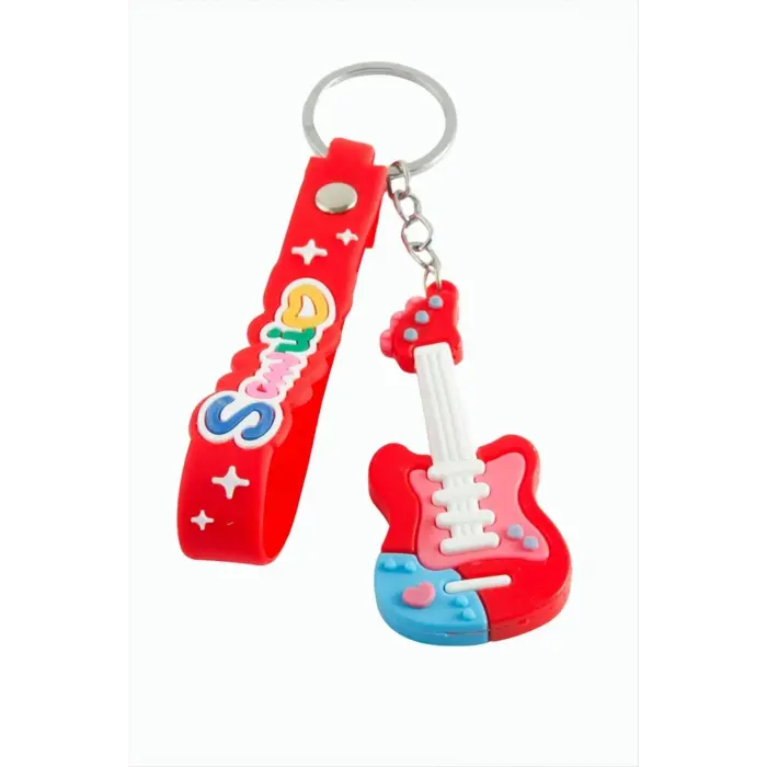 Gitar Silikon Anahtarlık