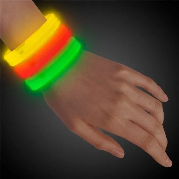 Glow Partisi Glow Ekstra Kalın Fosforlu Bileklik  6 Renk 6 Adet Bx40