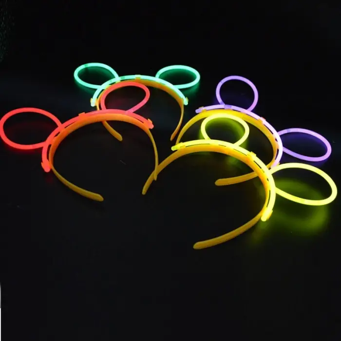 Glow Taç Fosforlu Taç Karışık Renk 12 Adet Bx40