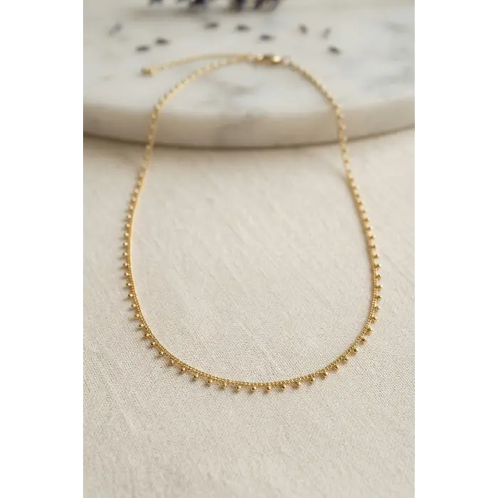 Gold Renk Topçcuk Model 60 cm Kadın Kolye