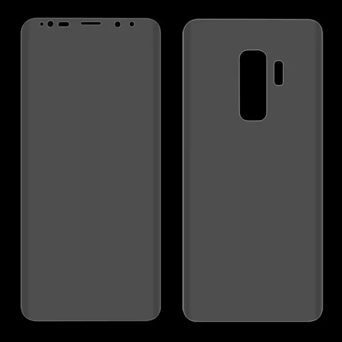 Gor Galaxy S9+plus 3d Ön Arka Darbe Emici Full Pet Koruyucu-(5775)