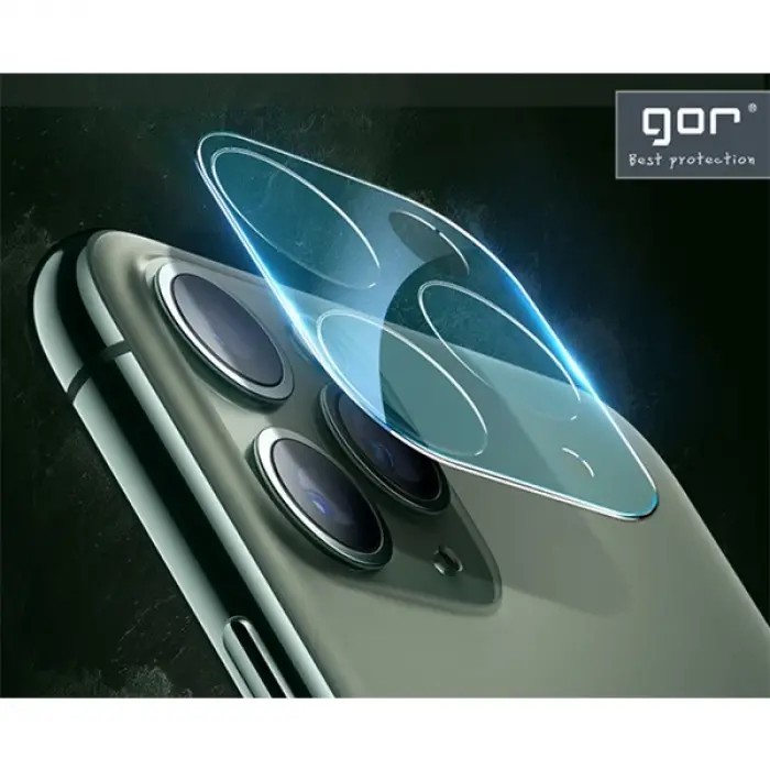 GOR İPhone 11 Pro/ 11 Pro Max Tempered Kamera Koruma Cam 2adet Set-(5775)