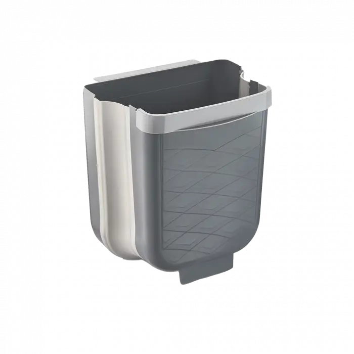 Gri Katlanabilir Mutfak Çöp Kovası 6lt Bx40