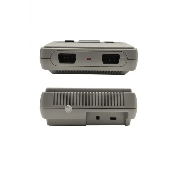 Gri renkli mini retro video oyun konsolu 620 yerleşik oyunlu Bluetooth özelliksiz