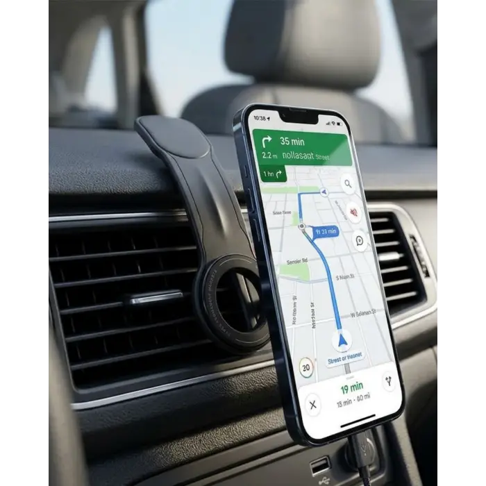 Güçlü Mıknatıslı Araç Telefon Tutucu 360° Döner Dashboard Standı