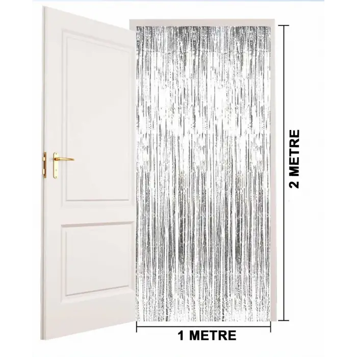 Gümüş Renk Ekstra Metalize Parlak aklı Arka Fon Perde İthal A Kalite 1x2 Metre