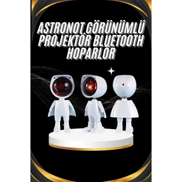 Gün Batımı Projektör Lamba Astronot Görünümlü Dekoratif Masa Lambası