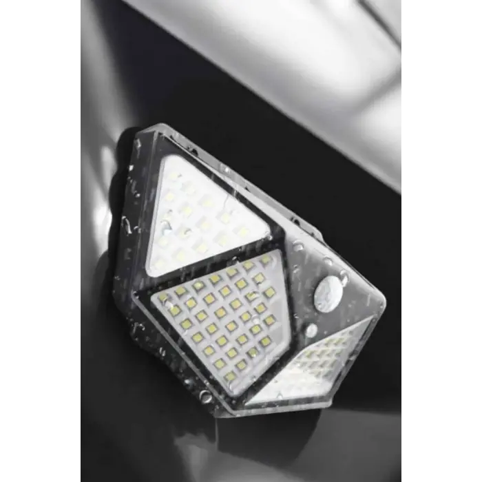 Güneş Enerjili Bahçe Aydınlatma Lambası Solar 100 Led Lamba