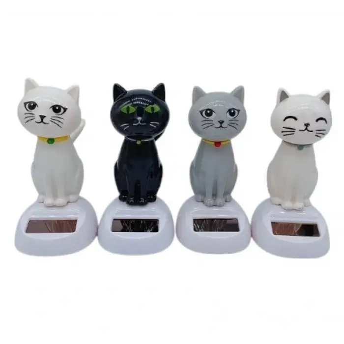 Güneş Enerjili Solar Sallanan Kedi