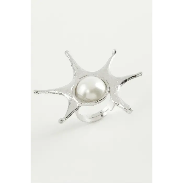 Güneş İnci Metal Yüzük
