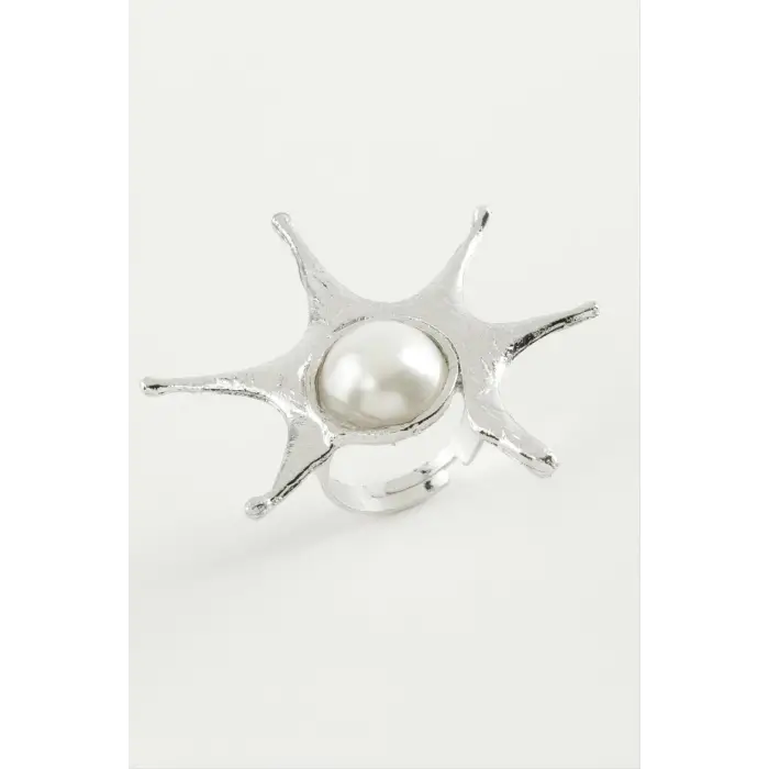 Güneş İnci Metal Yüzük